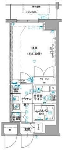 ヴェルト平井 702 間取り図