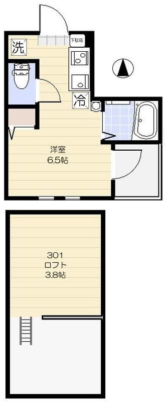 ラ ヴェリタ 301 間取り図