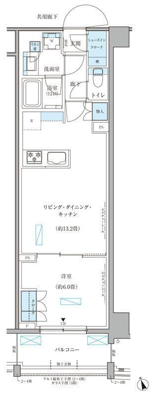 パークアクシス文京本郷 303 間取り図