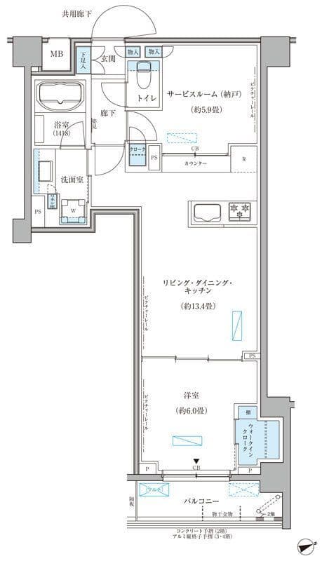 パークアクシス文京本郷 315 間取り図