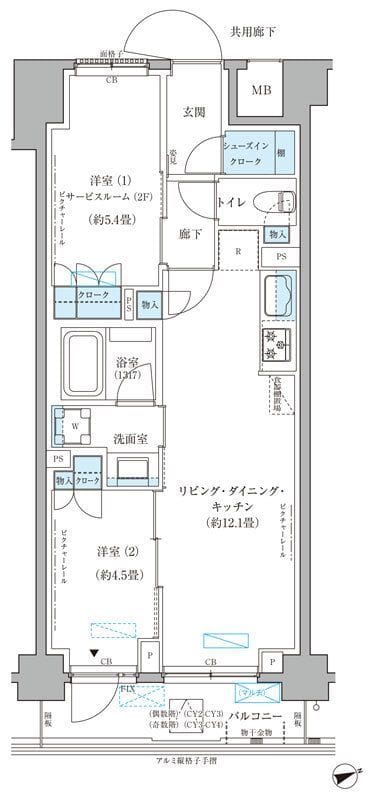 パークアクシス文京本郷 705 間取り図