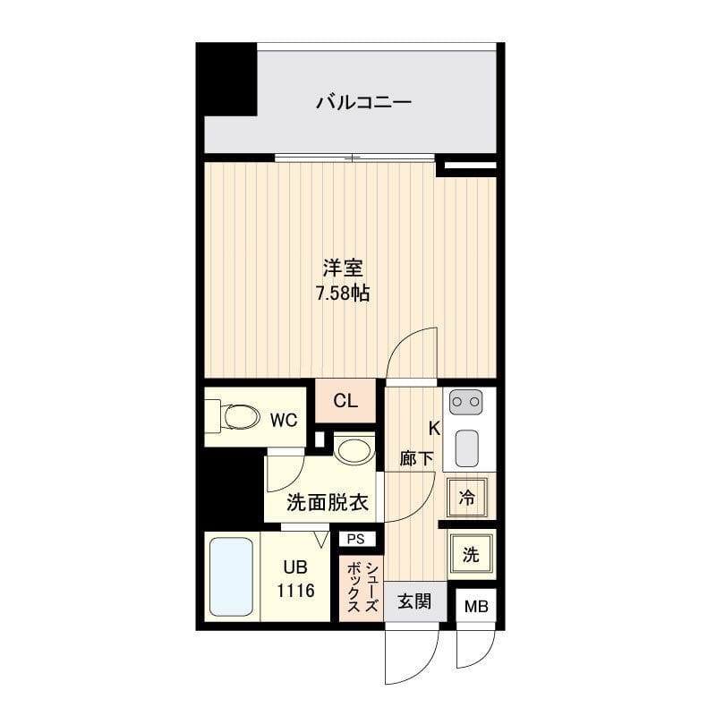 オープンブルーム品川南大井 0401 間取り図