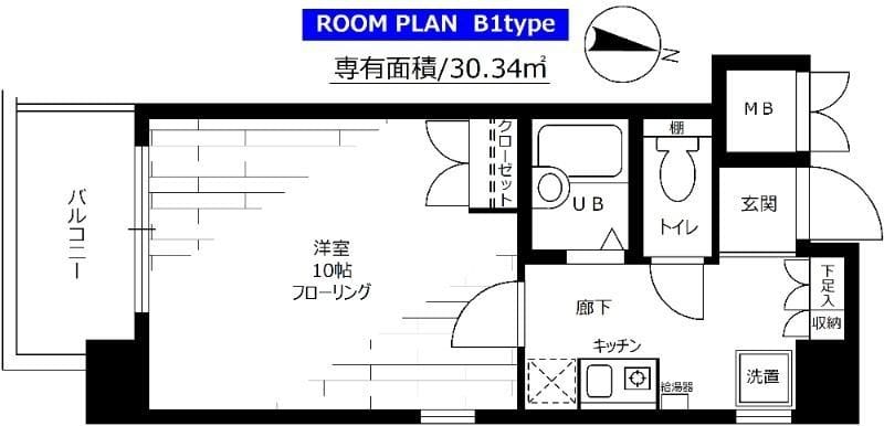 ステージファースト笹塚 201 間取り図