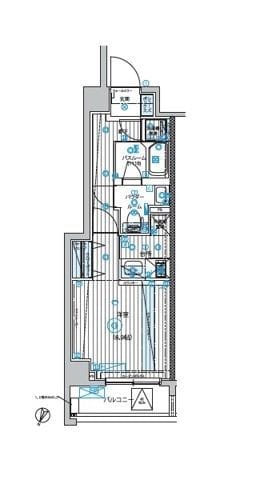 フュージョナル北赤羽 301 間取り図