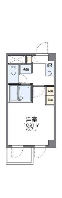 レオパレスひまわり 403 間取り図
