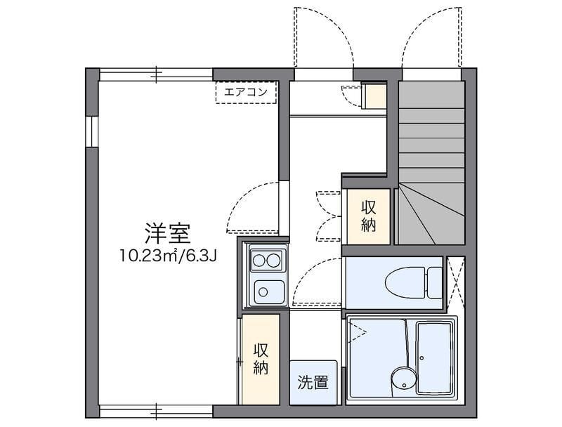 レオネクストシオン北沢 101 間取り図