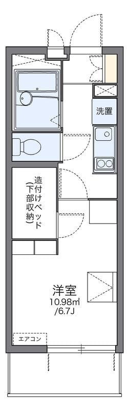 レオパレス前里 105 間取り図