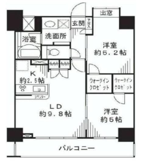 ドゥーエ東十条 203 間取り図