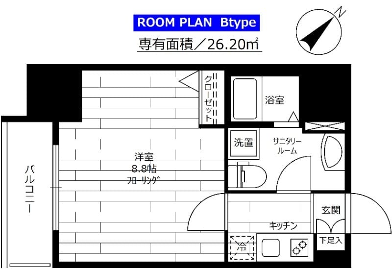 ステージファースト東日暮里 1302 間取り図