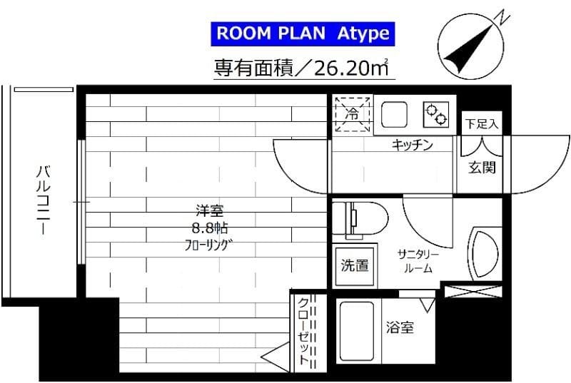 ステージファースト東日暮里 501 間取り図
