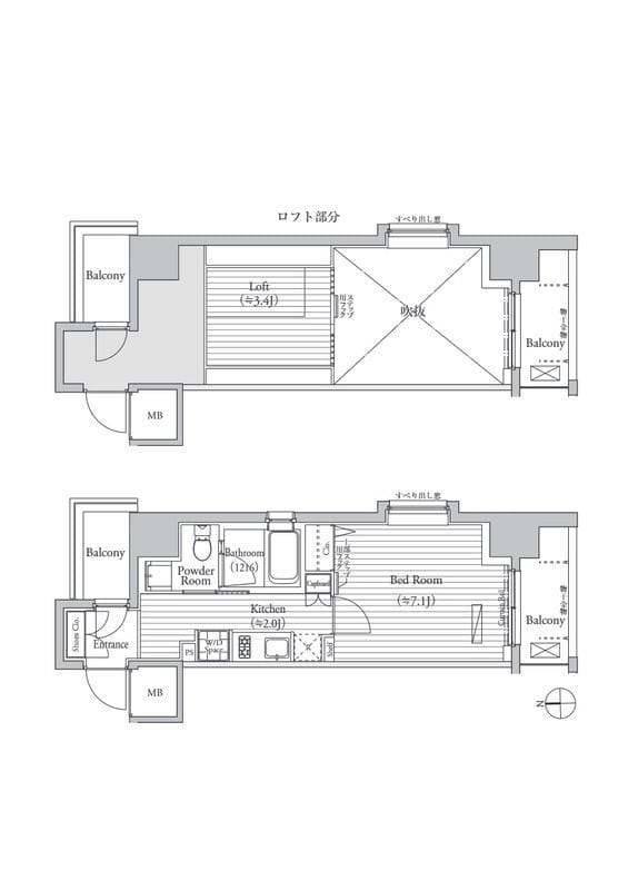 ミュゼ南麻布 1001 間取り図