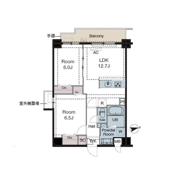 ラグゼナ東陽町 0613 間取り図