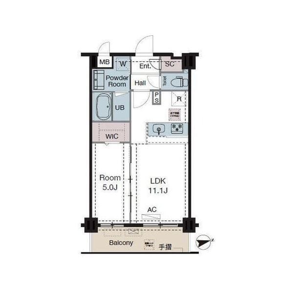 ラグゼナ東陽町 0804 間取り図