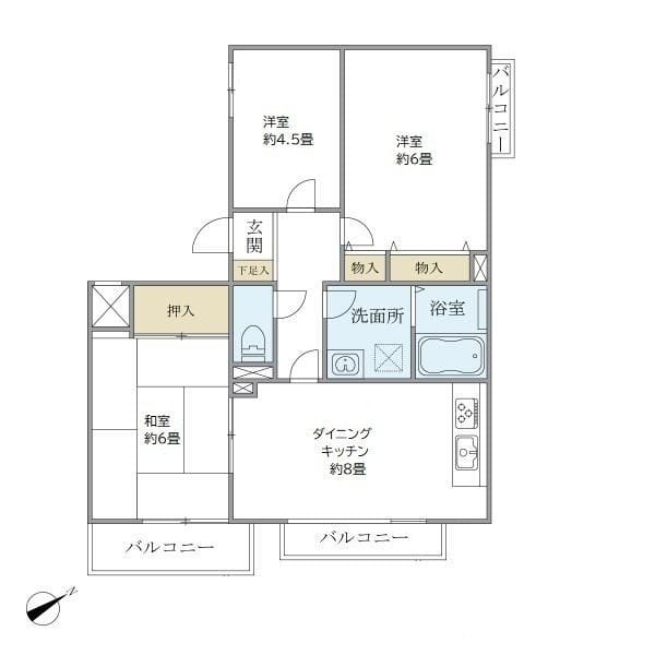 ヴェール久我山 215 間取り図