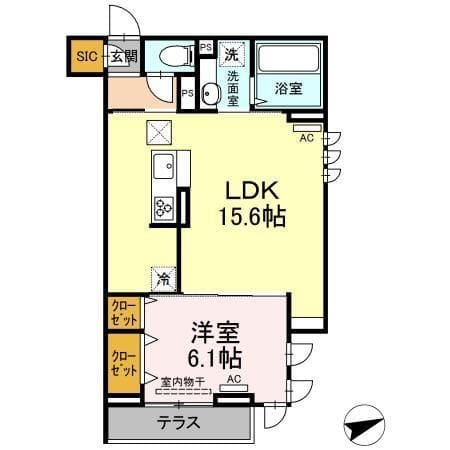 アンジュール徳丸A棟 103 間取り図