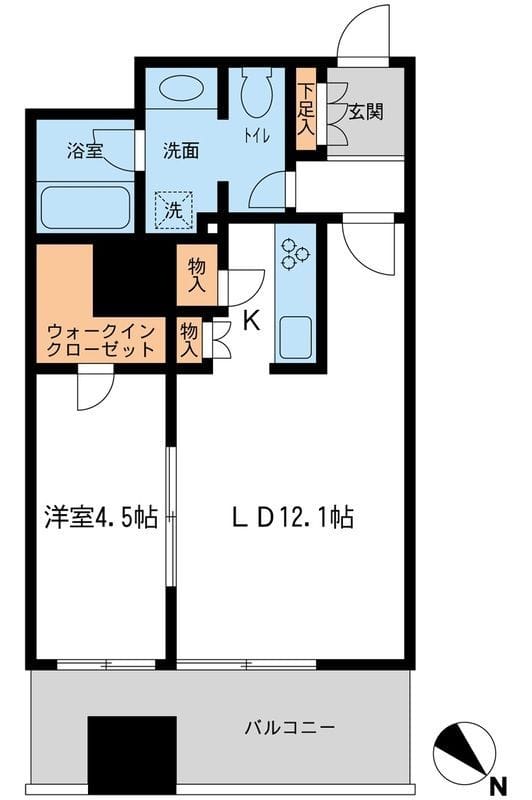 メトロタワー山下町 1202 間取り図