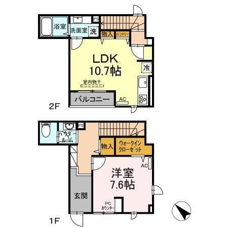 エクセリア大崎 105 間取り図