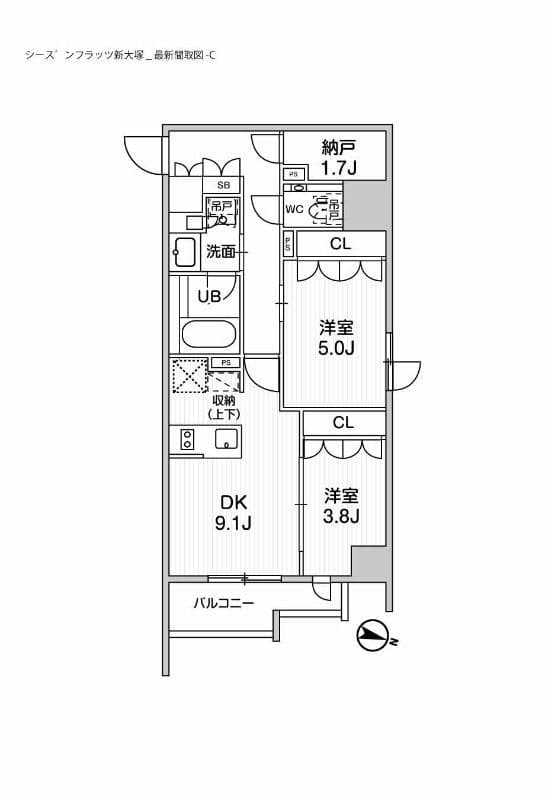 シーズンフラッツ新大塚 403