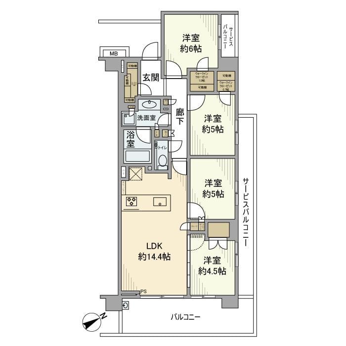 バウス一之江 0 間取り図
