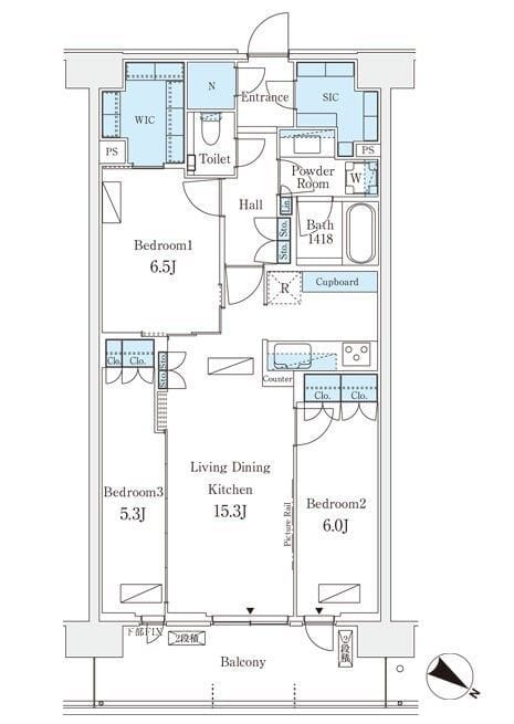 ロイヤルパークス有明 1511