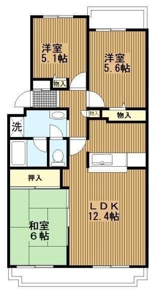 ヒルズ南戸塚4号棟 4-203 間取り図