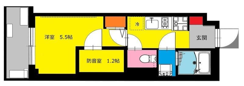 b’CASA吉野町 502 間取り図