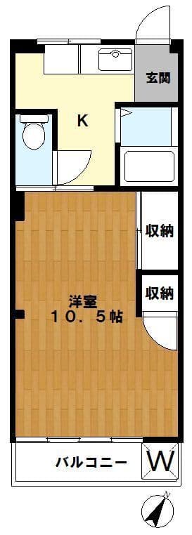 豊栄マンション 104 間取り図