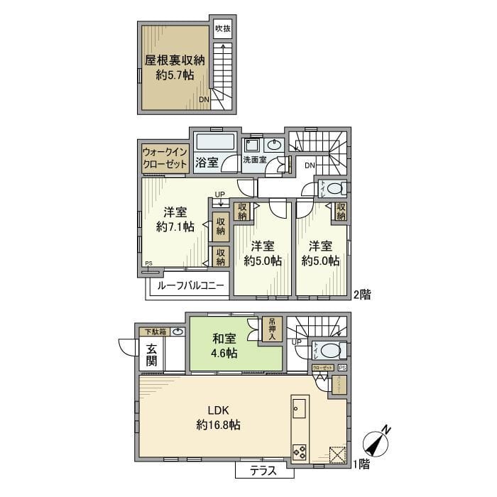 神大寺戸建の写真