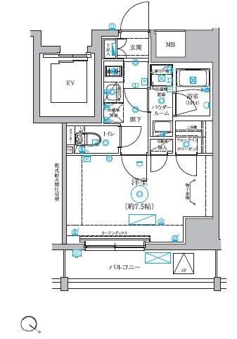 RELUXIA TOKYO EAST 202 間取り図
