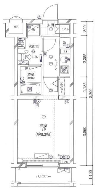 ガリシアレジデンス目黒本町 204