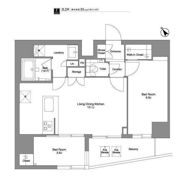 BPRレジデンス田端 1303