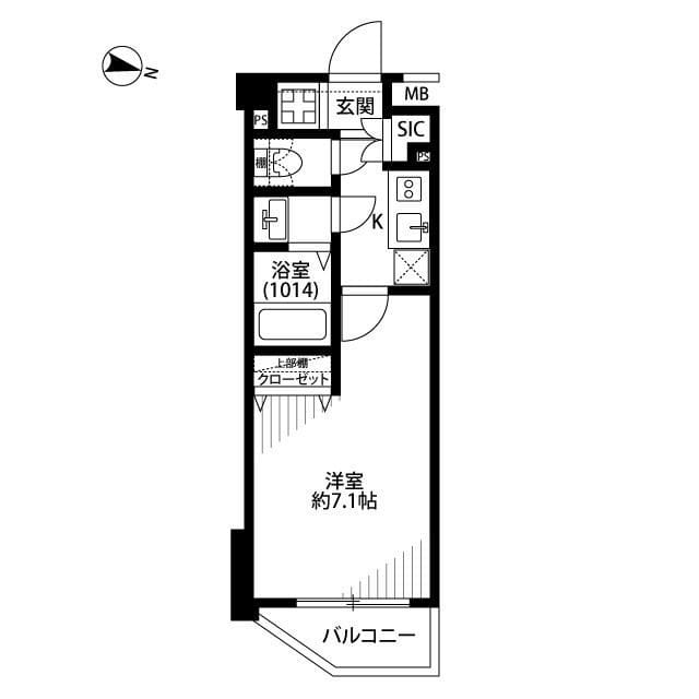 プレール学芸大学参番館 104 間取り図