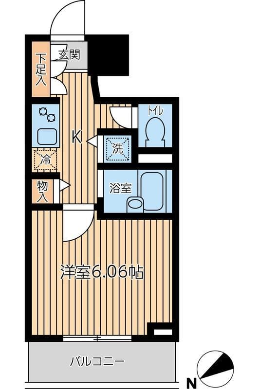 CITY SPIRE 新富町 0303 間取り図
