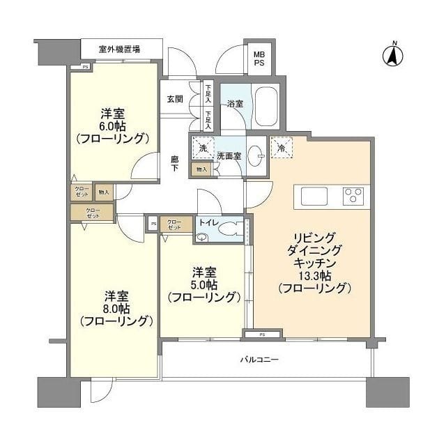 HF白金高輪レジデンス 0602 間取り図