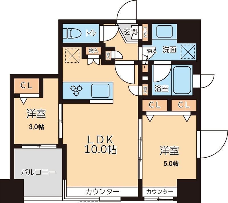 グランカーサ文京千石 0404 間取り図