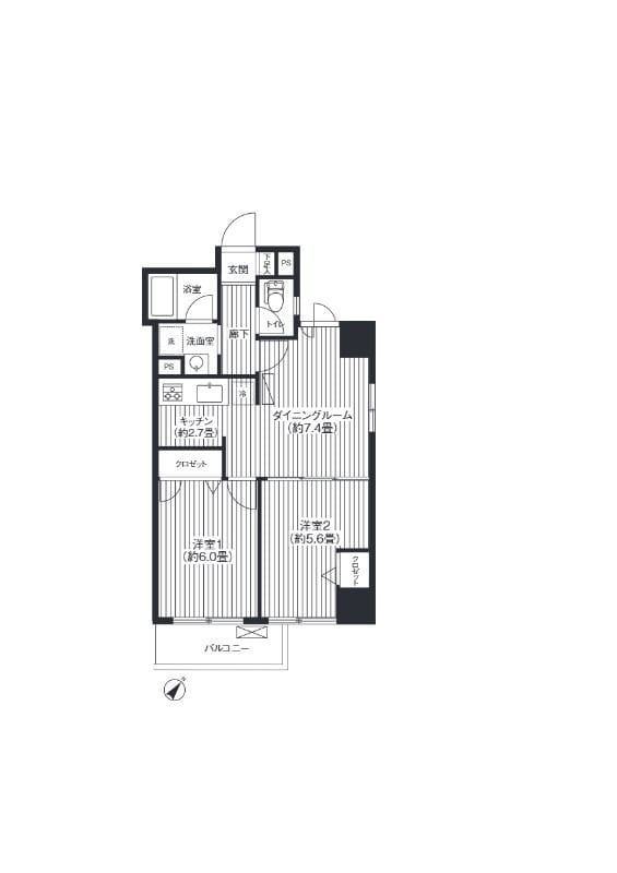 ロイヤル笹塚 403 間取り図