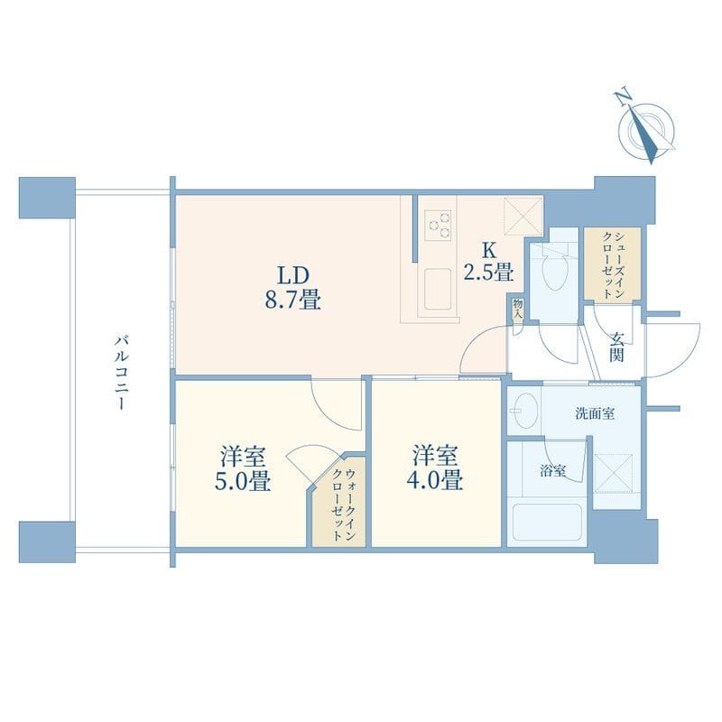 アウルタワー 2202 間取り図
