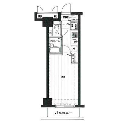フェニックス五反田 506 間取り図
