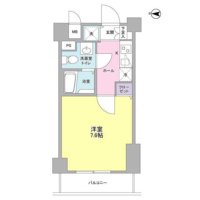 フィオリトゥーラ三軒茶屋ステーションフロント 0705 間取り図