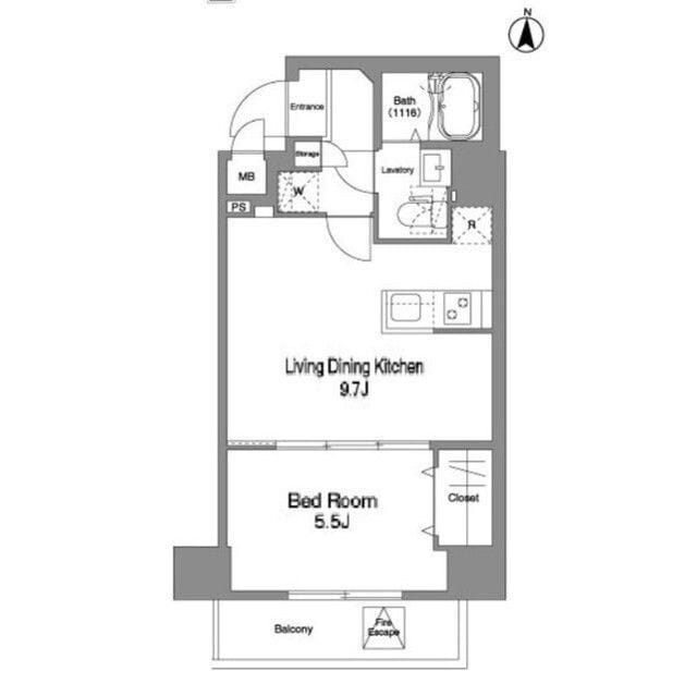コンフォリア北池袋 0204 間取り図