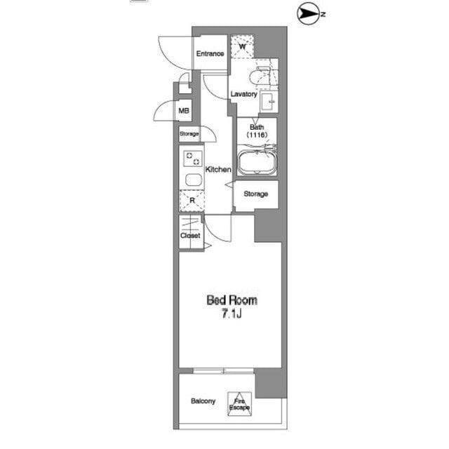 コンフォリア北池袋 0305 間取り図