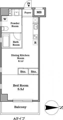 レジディア武蔵小杉 0208