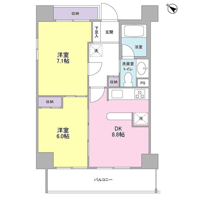 プロスペクト西巣鴨 0202 間取り図