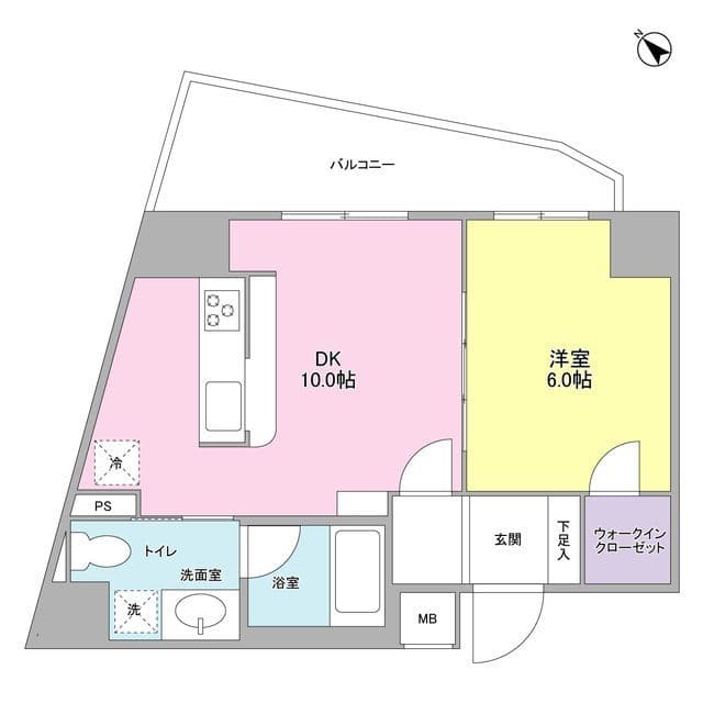 プロスペクト西巣鴨 0503 間取り図
