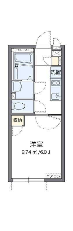 クレイノメイプル 204 間取り図