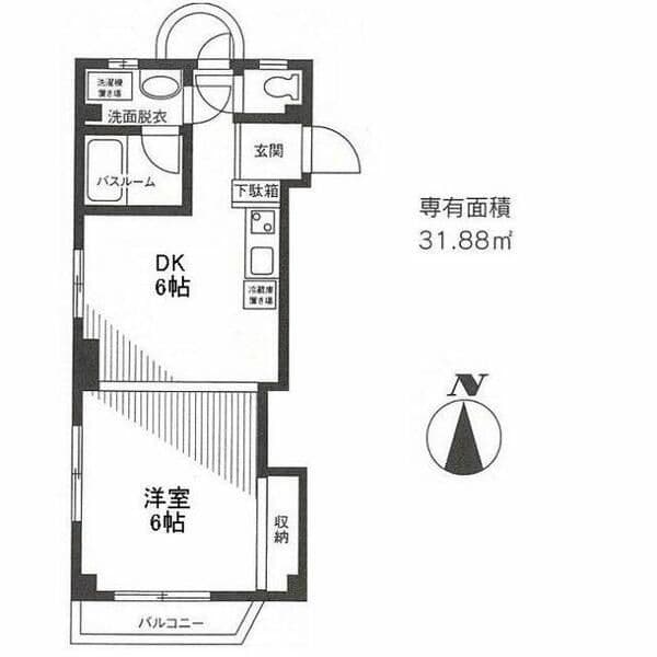 パインクレスト富士見台 301 間取り図