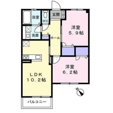 ラ・コリーナK 201 間取り図