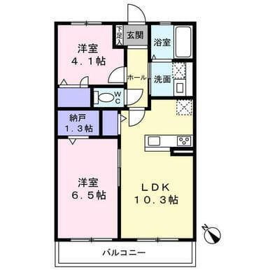 ラ・コリーナK 202 間取り図