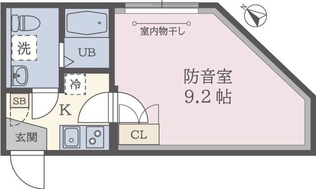 コンポジット荻窪ラシクラス 202 間取り図