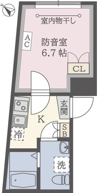 コンポジット荻窪ラシクラス 203 間取り図